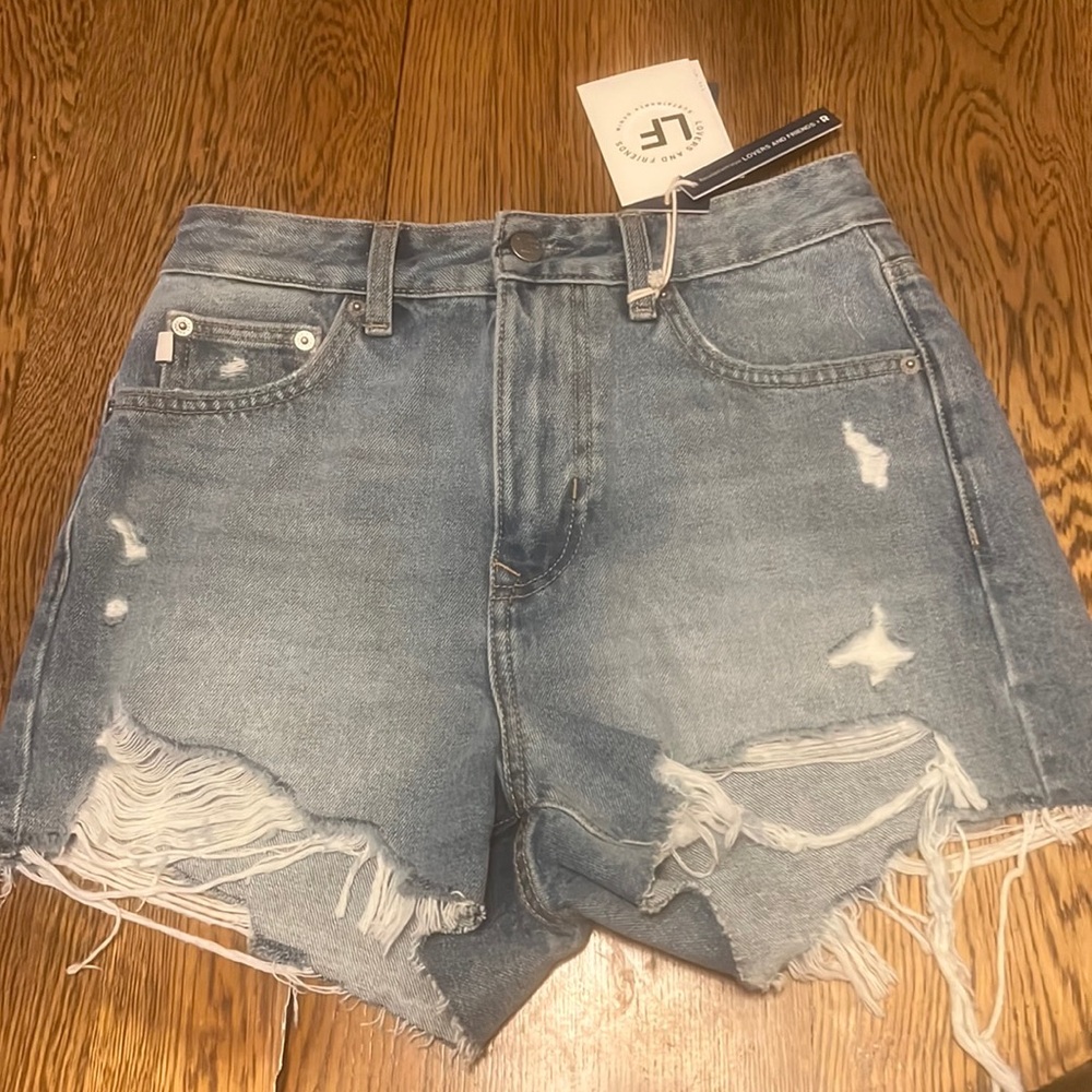 Lovers And Friends Women’s High Rise Cut Off Size 25  NWT